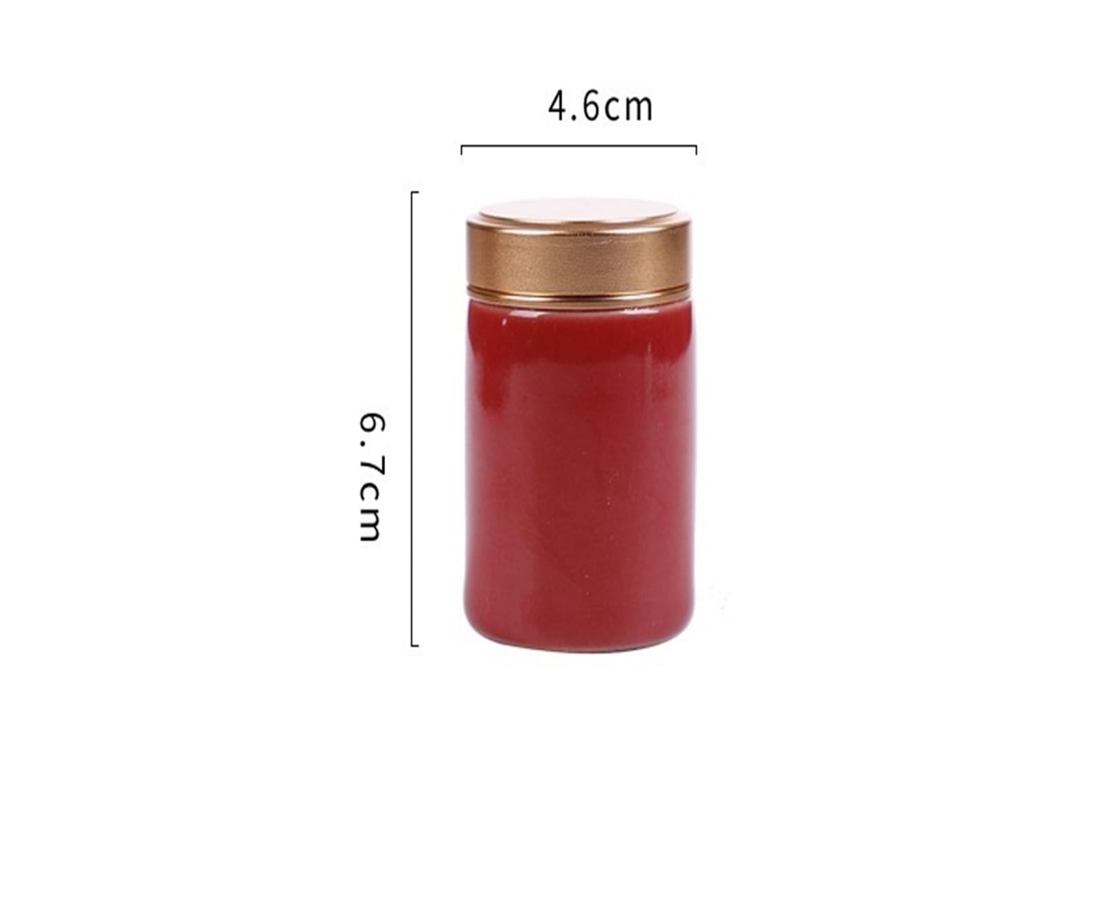 XYNSNDB Zuckerdose, Teeröhrchen, Keramik-Teebeutelglas, versiegeltes Glas mit Metalldeckel, Kaffeepulverglas, Küche, Salzstreuer, Teedose (Farbe: A)