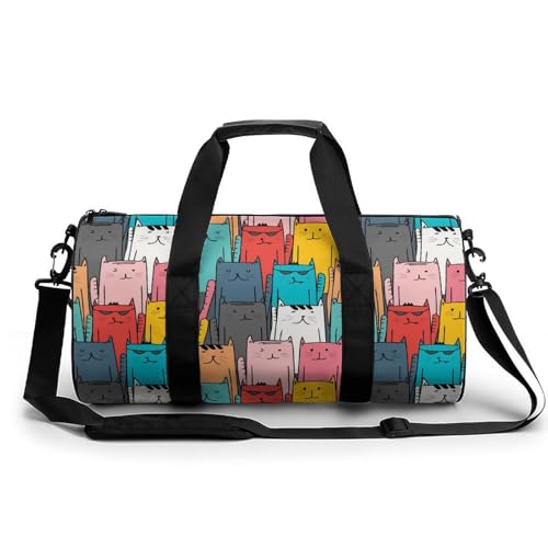 Sac de sport gym chat de couleur 45cm pour voyage et randonnée