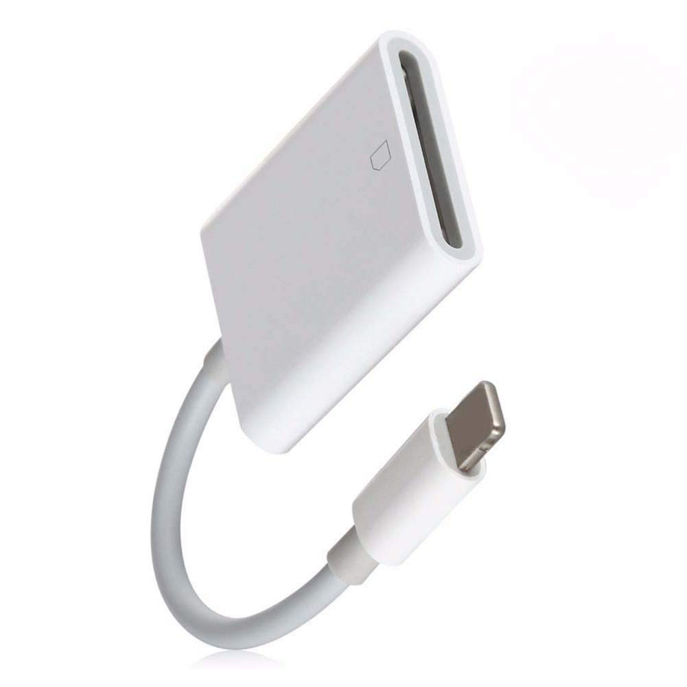 Microware Compatible Memory Card Reader Portable OTG SD/TF/SDHC Card Reader Adapter with iPhone iPad Phone Tablet - White-image-19