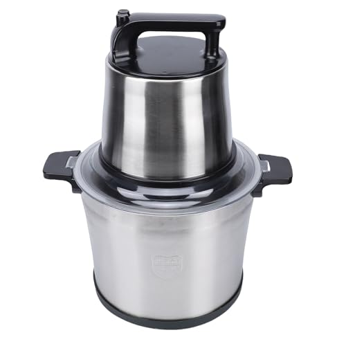 ZAICOLER Picadora de Carne Eléctrica de 1800 W También Funciona Como Amasadora Cuchillas Desmontables y Apta Lavavajillas Patas Antideslizantes Recipiente Acero Inoxidable de 10 L (Enchufe europeo