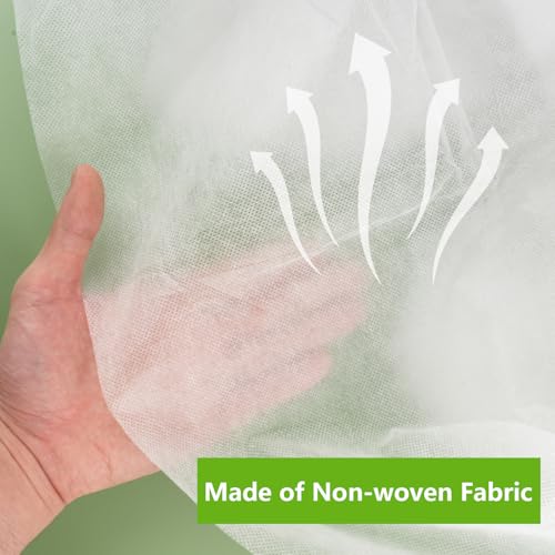 Vaktop Wintervlies für Pflanzen Frostschutz, Vlies Pflanzen Winter Wasserdurchlässig, Pflanzenvlies Winterschutz 2 x 5m, Gartenvlies Frostschutz Weiß zum Schutz vor Frost, Schädlingen, Vögeln