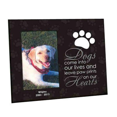 dog paw print photo frame