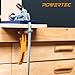 POWERTEC 71542V Quick Release Ratcheting Table Clamp for MFT and Guide Rail System, 7