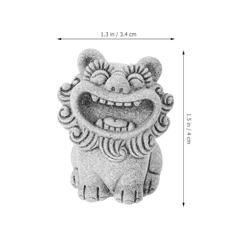 Mini Estatua León Decoración Fengshi Ye para Escritorio miniatura 2