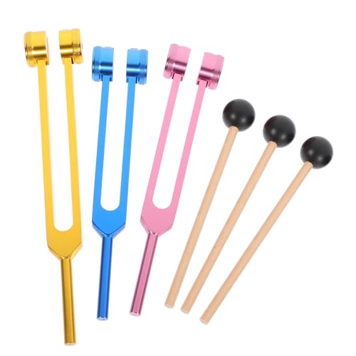 VICASKY Healing Tuning Forks Set 128hz Ear Wood Metal Nerve Sensory Testing Kit Physiotherapeutic Instrument
