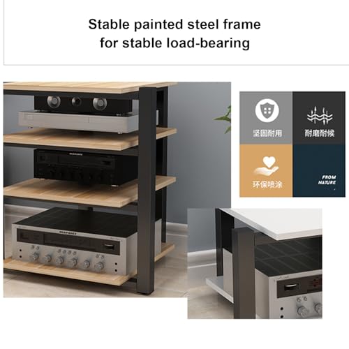 Support de rack audio et étagère d'angle multimédia pour home cinéma