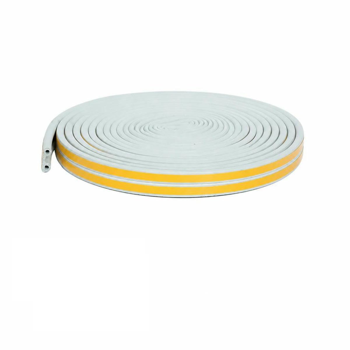 5m/10m Door Seal Strip Self-Adhesive Draft Stopper Tape Window Weather Stripping Insulation Noise Rubber Sealing Strip-P grey-10M (32.8ft)