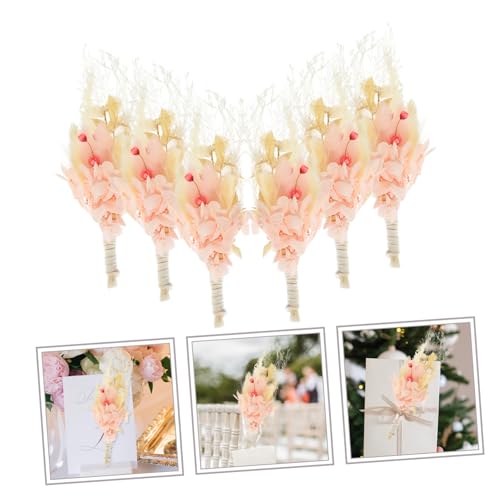 Ramo mini rústico de flores secas para decoración miniatura 5