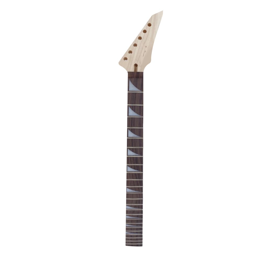24 Bund E-Gitarre Hals Ahorn Palisander Griffbrett 648cm Mensur Haifischflosse Inlay Guitar Neck DIY Guitar