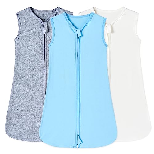Image of babytino Baby Sleep Sack 3 Pack for 0-24 Months Baby Wearable Blanket 100% Cotton Baby Sleeping Bag for Baby Girl Boy