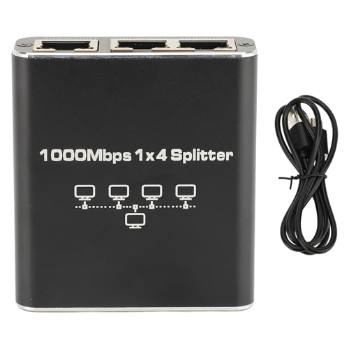Répartiteur Ethernet pour usage domestique et bureau, commutateur réseau RJ45 4 ports