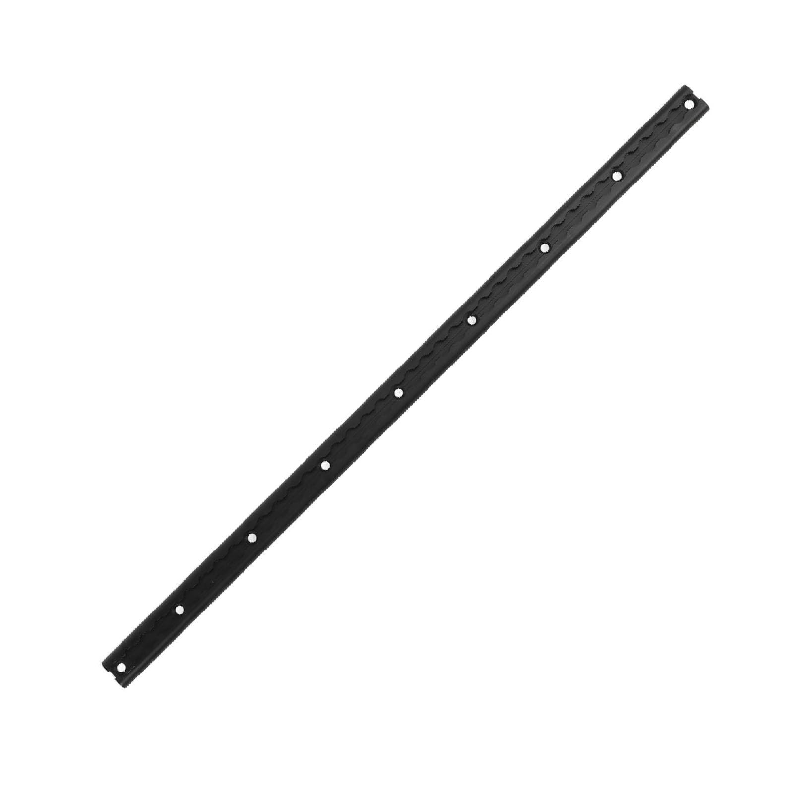 Stabile L-Schienenschiene aus Aluminium mit Bohrloch, 3,3 Fuß, für LKW-Ladeflächen und Anhänger, Airline-Schienen-Zurrsystem (Schwarz)