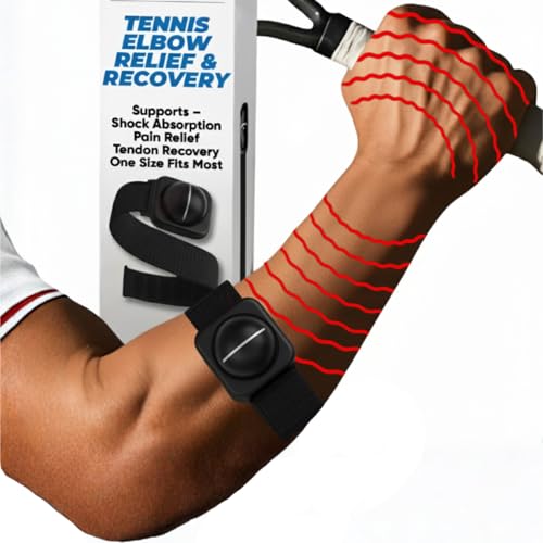 Tennis & Pickleball Elbow Relief ArmBand by TENEX, Forearm Shock