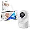 Codnida 2K Camara Vigilancia Bebe 5,5'' LCD Pantalla, Vigilabebes con 3MP Camara con 4000 mAh Batería, Detección de Movimiento/llanto, Audio de 2 Vías, VOX Visión Nocturna, Control de Monitor y Movil