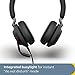 Jabra Evolve2 40 SE Wired Stereo Noise-Cancelling Headset - Features 3-Microphone Call Technology and USB-C Cable - MS Teams Certified, Works with All Other Platforms - Black