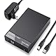 RSHTECH USB 3.0 SATA Festplattengehäuse für 3,5’’/2,5’’ SSD & HDD Externe HDD Gehäuse Festplatten Gehäuse mit USB 3.0 Kabel unterstützt bis zu 6 Gbps & 16TB Laufwerke mit 12V 2A Netzteil, RSH-319