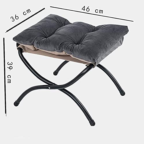Repose-Pieds Doux pour la Peau Solution Gain de Place Pouf Rayures