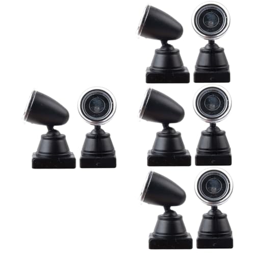 PLAFOPE 4sets Miniature Spotlight Simulation Spotlight Model Mini Simulation Light for Train Signal Lighting 2pcs*4