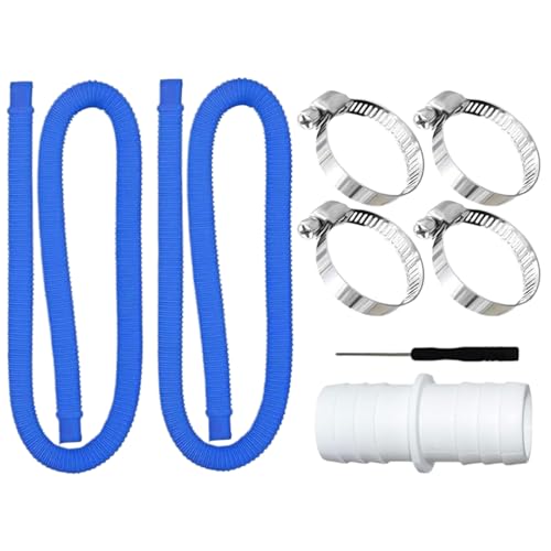 Zuasdvnk Tubos para piscina | Tubo limpiador piscina 100 cm – Conexión flexible resistente para circulación del agua y limpieza spa