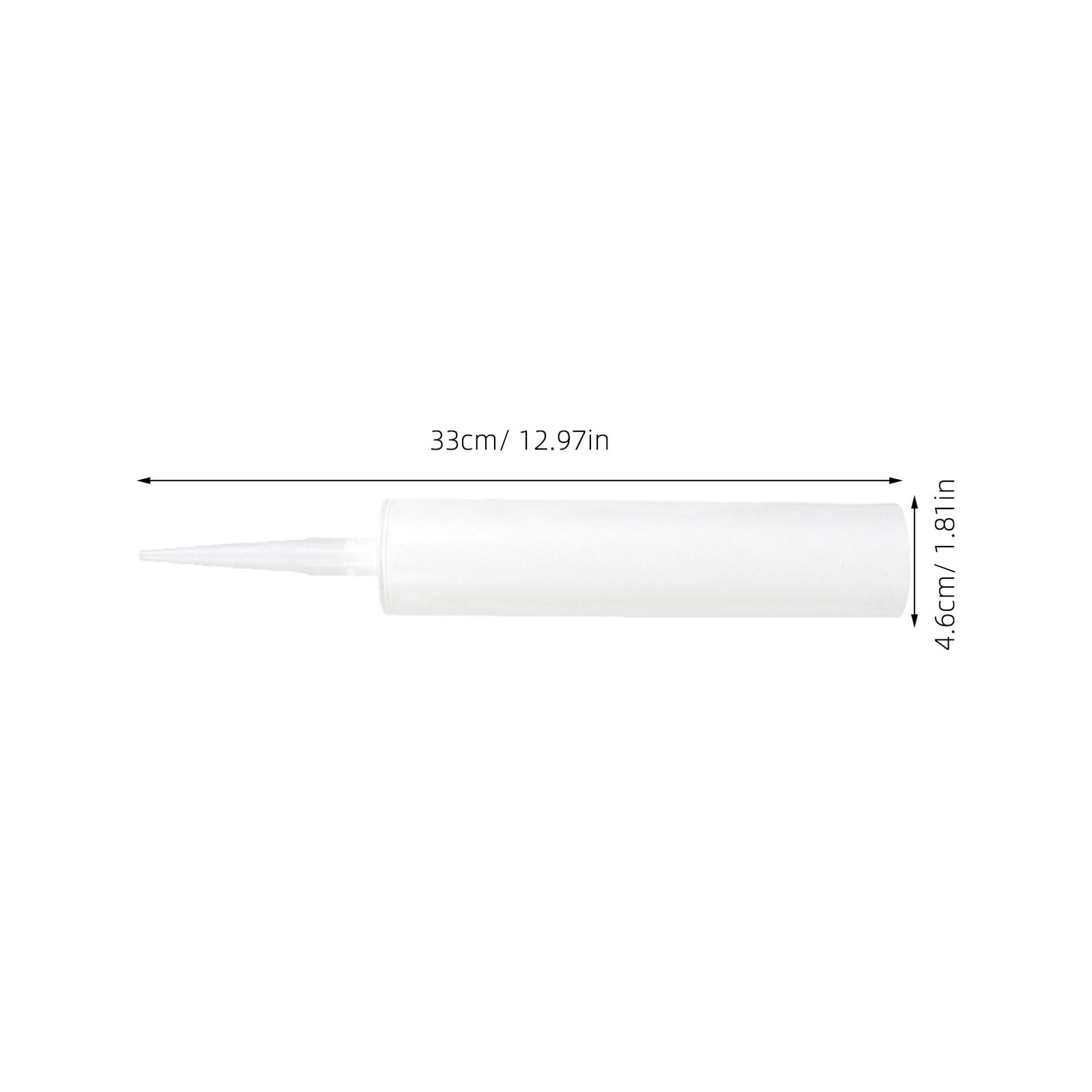 Angoily 9 pièces Tubes d'étanchéité d'étanchéité en plastique vide Tubes d'étanchéité 300Ml Remplissage Tuyaux d'étanchéité Tubes Silicone Scellage Cartouche Outils pour