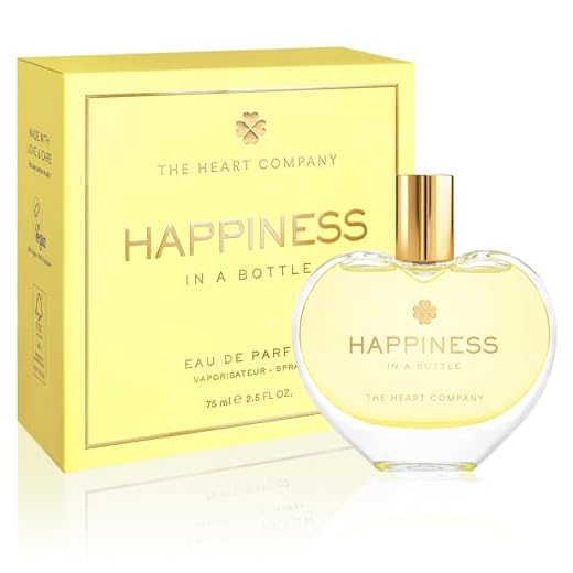 THE HEART COMPANY | Happiness in a bottle | Citrus Perfume for women | Vegan Women's Eau de Parfum | Bergamot Fragrance with Essential Oils 75ml - 2.5 fl oz.