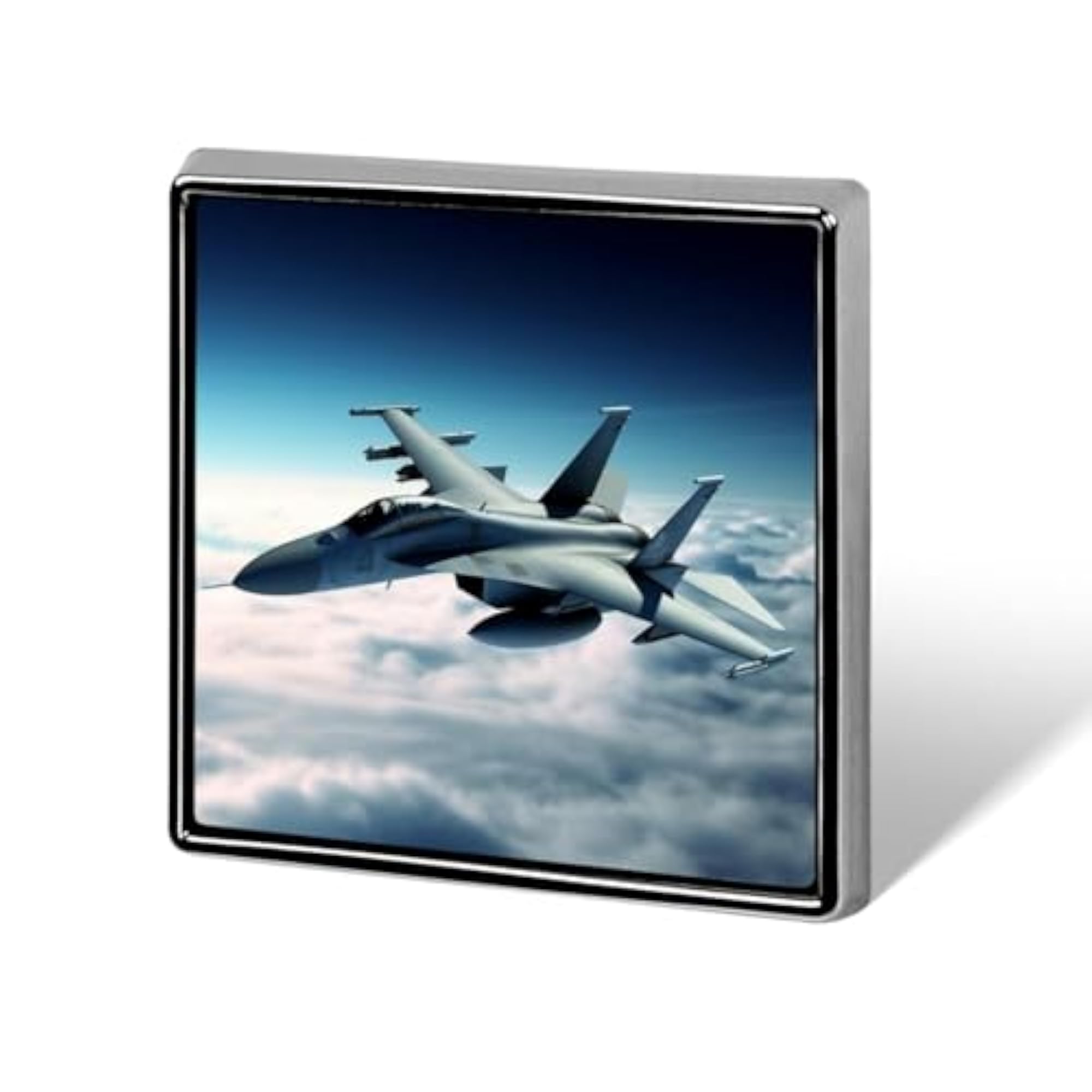 Aircraft Fighter Jets Square Lapel Pin, Aviation Accessory