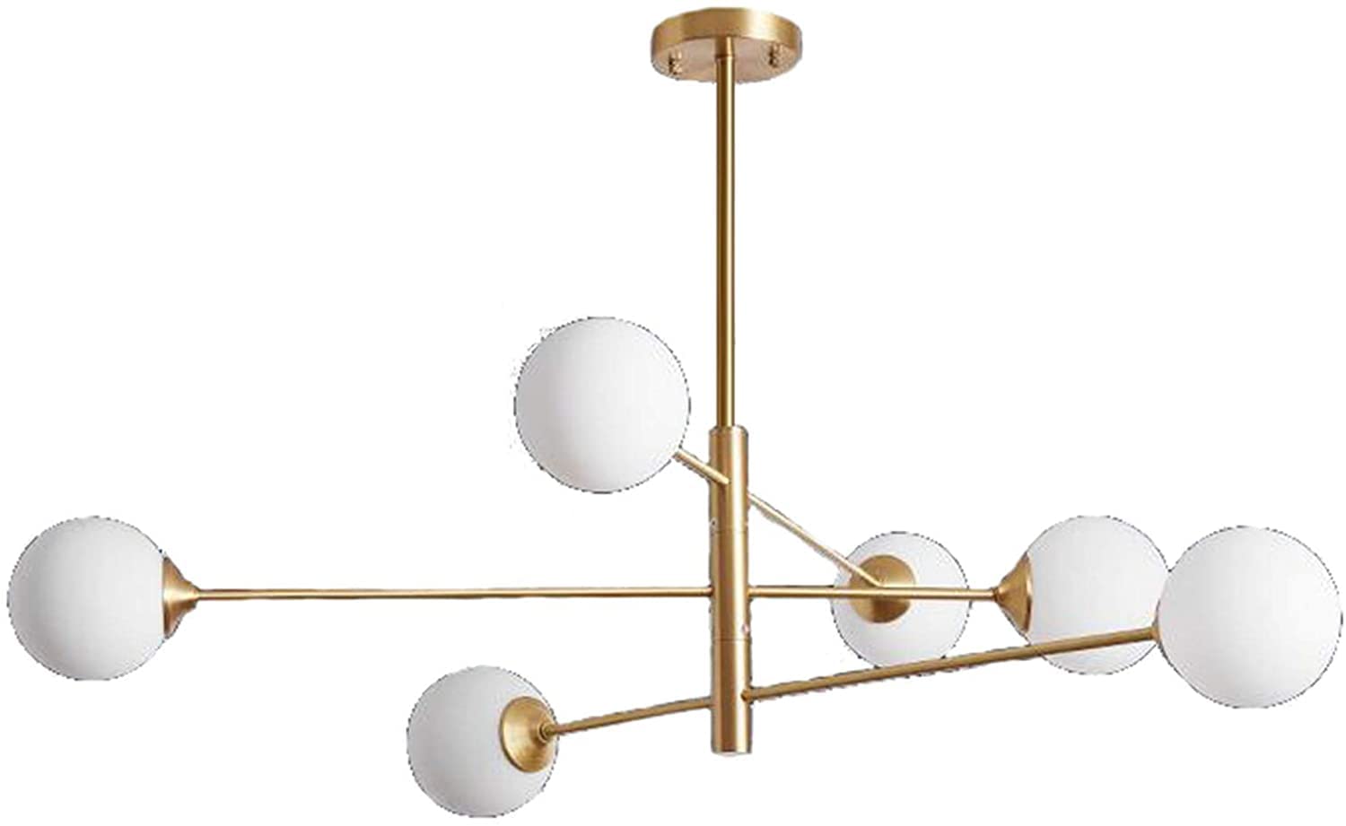 Plafonnier industriel rustique et lustre spoutnik or moderne - 8