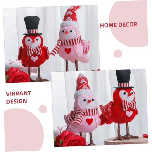 Décoration de table Saint-Valentin lot de statuettes oiseau pour centre de table mariage romantique