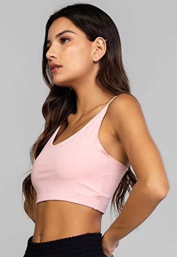 Kit de 3 Tops Básicos Lisos de Alça Fina - Três Blusas Cropped Básicas Lisas de Microfibra - Top Fem