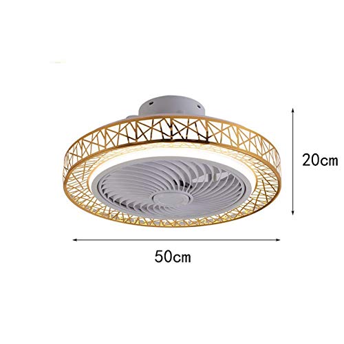 Ventilateur de plafond avec lumières télécommande et plafonnier 46W - 3
