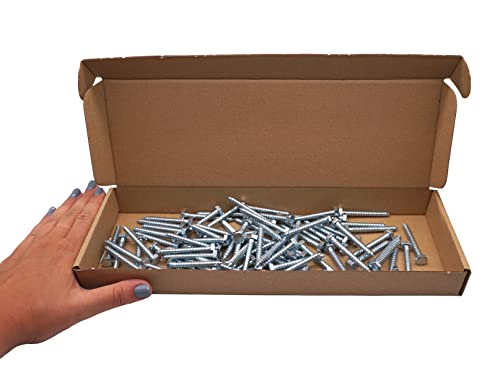 SKIR'CO (80 pcs) DIN 571 Zinc Plated Steel Hexagon Wood Screws M6 x 50 mm, Coach Screws, Hex Screw, Lag Bolts - Image 4