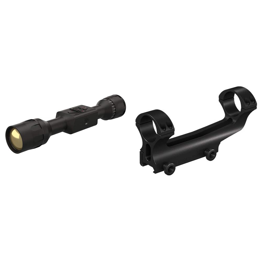 Thor LT 320 5-10x Thermal Rifle Scope (TIWSTLT350X) and ATN Quick Detach Mount for 30mm Scope Tube, Black