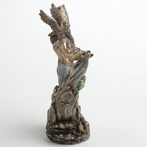 Estatua Enki Dios Sumerio de Agua y Conocimiento 24 cm miniatura 3