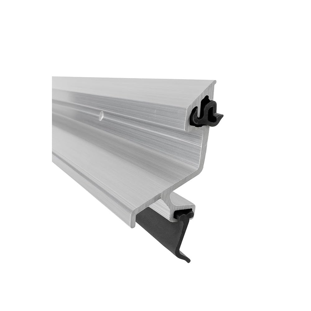 Exitex Exeplex Rain Deflector 914mm (36") – Aluminium Door Draught Excluder, Weather Bar with Fixings Included (Silver)