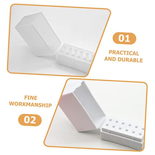 STOBAZA 10 Pçs Caixa De Armazenamento De Cabeça De Moagem Caixa De Armazenamento De Unhas Brocas De