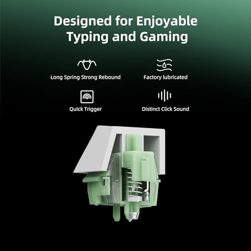 Image of MELETRIX WS Jade Mechanical Keyboard Switches 5 Pins PCB Mount Lubed Switches(35pcs)