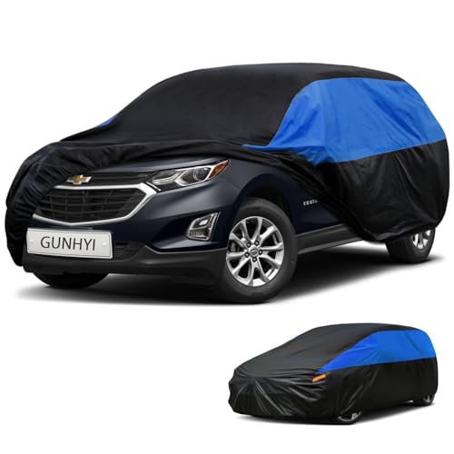 Image of GUNHYI Chevrolet Car Cover Custom Fit Chevrolet Chevy Equinox Waterproof All Weather, Lightweight Full Exterior Cover for Automobiles Outdoor Sun UV Rain Dust Snow Wind Protection.