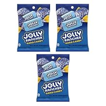 Jolly Rancher Blue Raspberry Hard Candy - Pack of 3 Bags - Delicious Classic Treats Everyone Has Loved for Generations - Perfect for Sharing with Friends and Family