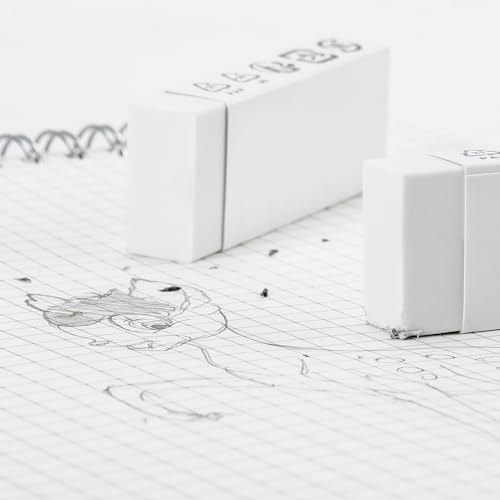 Image of Amazon Basics Block White Eraser, 10 Count (Pack of 1)