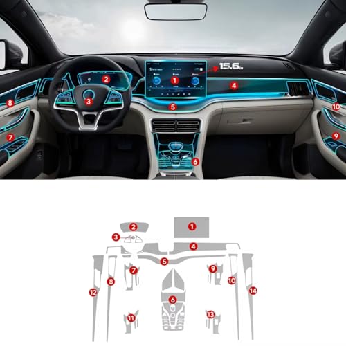 Film protection navigation BYD Seal U finition premium pour écran de bord - 3