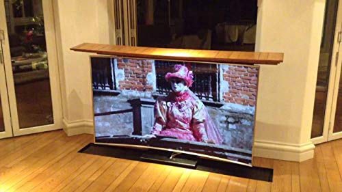 Image of AUDIOVAN Vertical POP-UP Motorized TV Lift with Remote Controller Stand Height Adjustable LED Bracket Cabinet Also Provide on Order Basis with Extra Cost (Black, 37-80 Inches Motorized Vertical Lift)