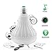 Produktbild Tragbare Lautsprecher Led-Lampe Bluetooth Lautsprecher Für Handy Drahtlose Lautsprecher Birne Musik 12 Watt E27 Led Lampe Licht Mit 24 Tasten Für Zu Hause, B22 Mit Batterie