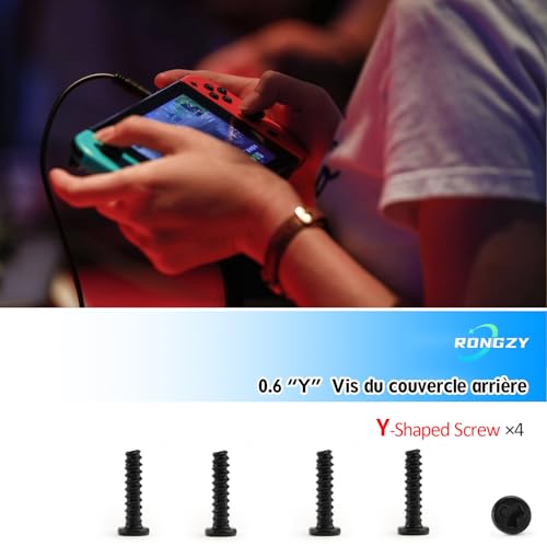 RongZy Lecteur de Carte de Jeu pour Switch Emplacement pour Carte de Jeu pour Nintendo Switch HAC-001 Port pour Trou D'écouteur de Plateau Adapté de Remplacement - avec Vis et Outils – vue 5