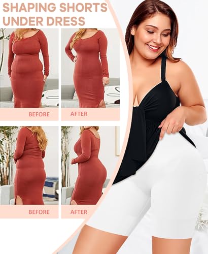 Image of Werena Tummy Control Shapewear Shorts for Women Seamless High Waisted Body Shaper Shaping Underwear Girdle Panties