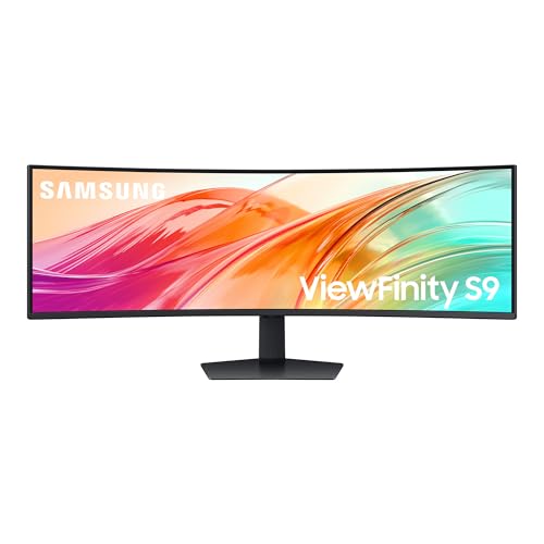 Samsung 49' LS49C950UAUXEN - Monitor ViewFinity S9, DQHD 5120x1440, 32:9, 3000:1, 120 Hz, 5 ms, 350 CD/m², HDMI, Negro