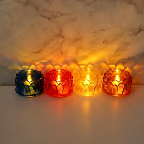 Bougies sans flamme fleur pour securiser l'eclairage du bureau - 3