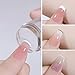 French Tip Nail Stamp Clear Silicone Nail Stamper with Scraper French Nail Art Stamper with Nail Art Brushes French Manicure Stamp French Tip Tool for DIY Together Home Manicure Starter Tool Salon