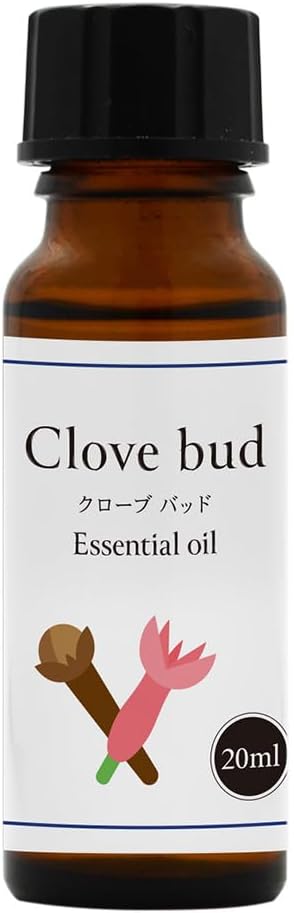 天然100% クローブバッド オイル 20ml 精油 エッセンシャルオイル アロマオイル