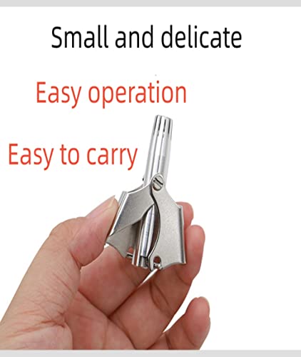 Manual Ear And Nose Hair Trimmer For Men And Women-Allergy-Free, Cool To The Touch, Portable, Small, Waterproof, Battery-Free, With 12 Sharp Blades #TOP4