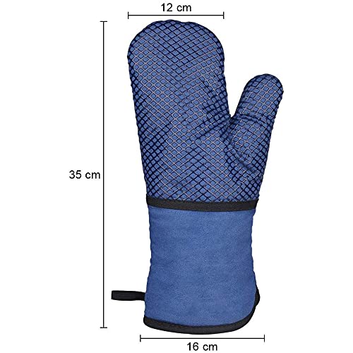 Guantes de horno resistentes al calor de algodón lavable para microondas 5